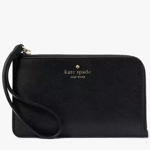 kate spade Handbags - Kate Spade | Lucy L-Zip Wristlet | Black | Small